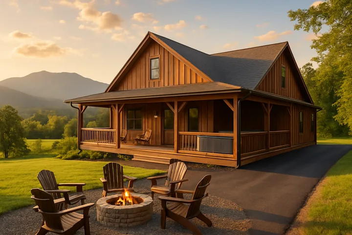 Illustrative Wears Valley family cabin near Pigeon Forge